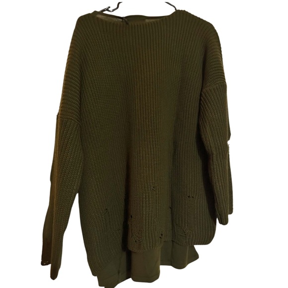 Distressed Two-Piece Sweater - Picture 8 of 11